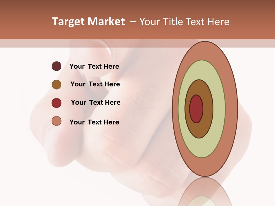 A Fist Is Shown In The Middle Of A Powerpoint Presentation PowerPoint Template