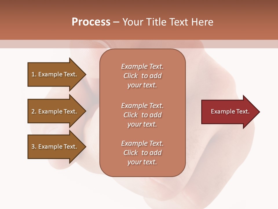 A Fist Is Shown In The Middle Of A Powerpoint Presentation PowerPoint Template