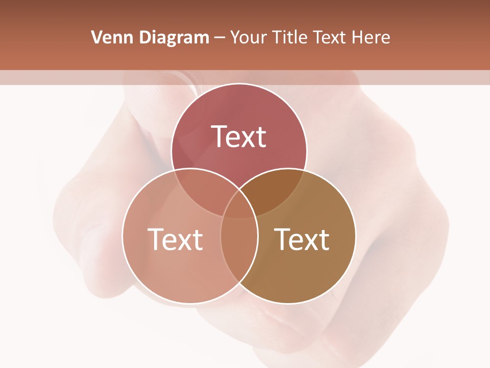 A Fist Is Shown In The Middle Of A Powerpoint Presentation PowerPoint Template