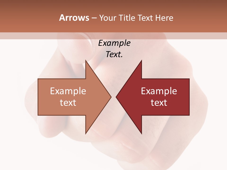 A Fist Is Shown In The Middle Of A Powerpoint Presentation PowerPoint Template