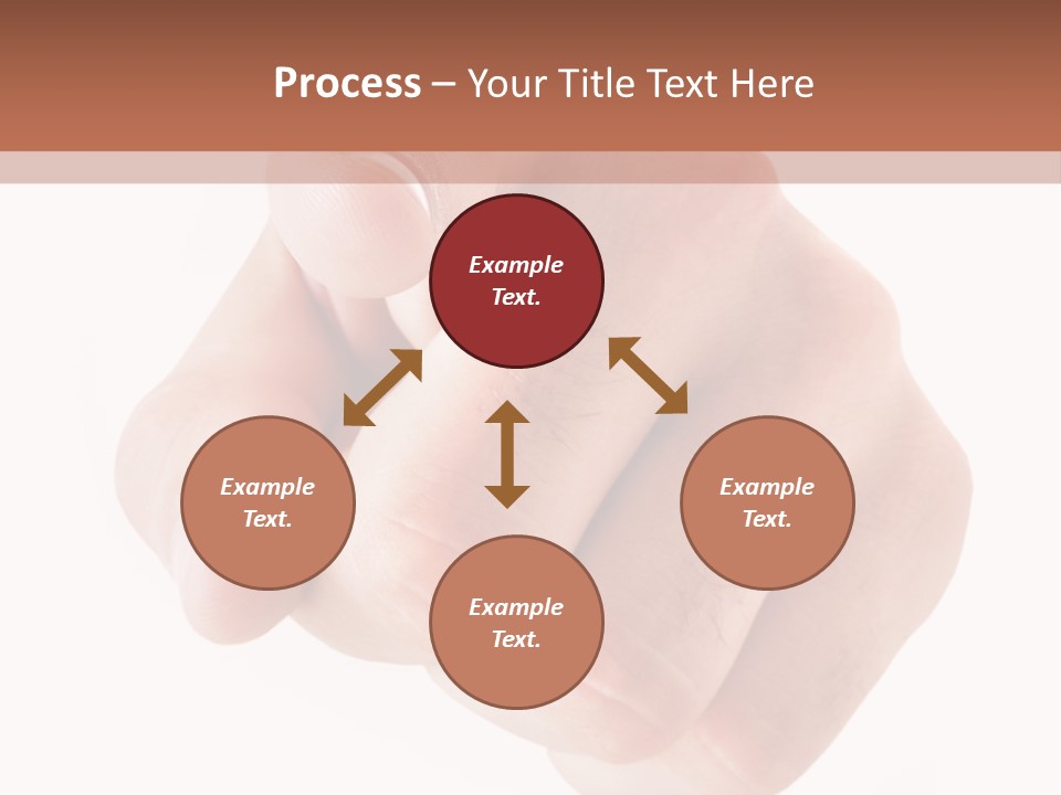 A Fist Is Shown In The Middle Of A Powerpoint Presentation PowerPoint Template