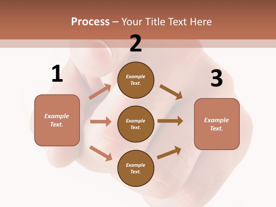 A Fist Is Shown In The Middle Of A Powerpoint Presentation PowerPoint Template