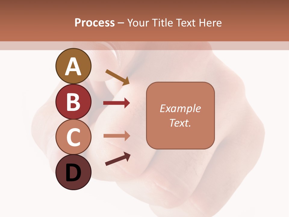 A Fist Is Shown In The Middle Of A Powerpoint Presentation PowerPoint Template