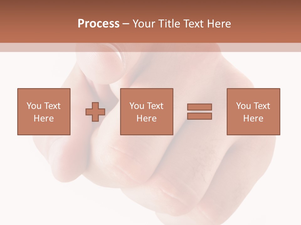 A Fist Is Shown In The Middle Of A Powerpoint Presentation PowerPoint Template