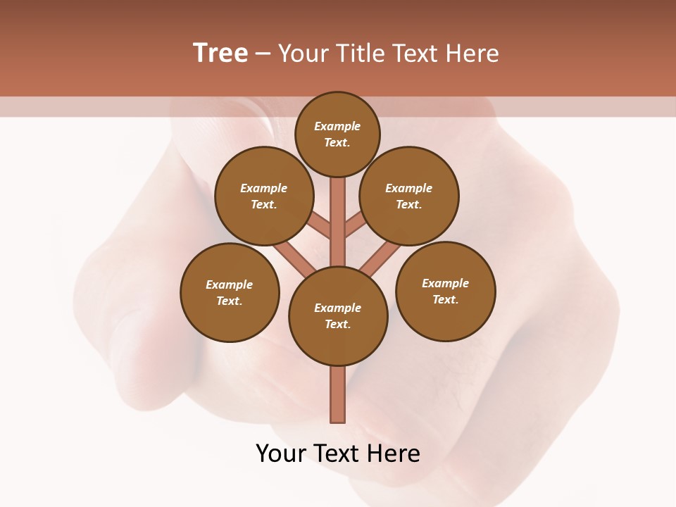 A Fist Is Shown In The Middle Of A Powerpoint Presentation PowerPoint Template