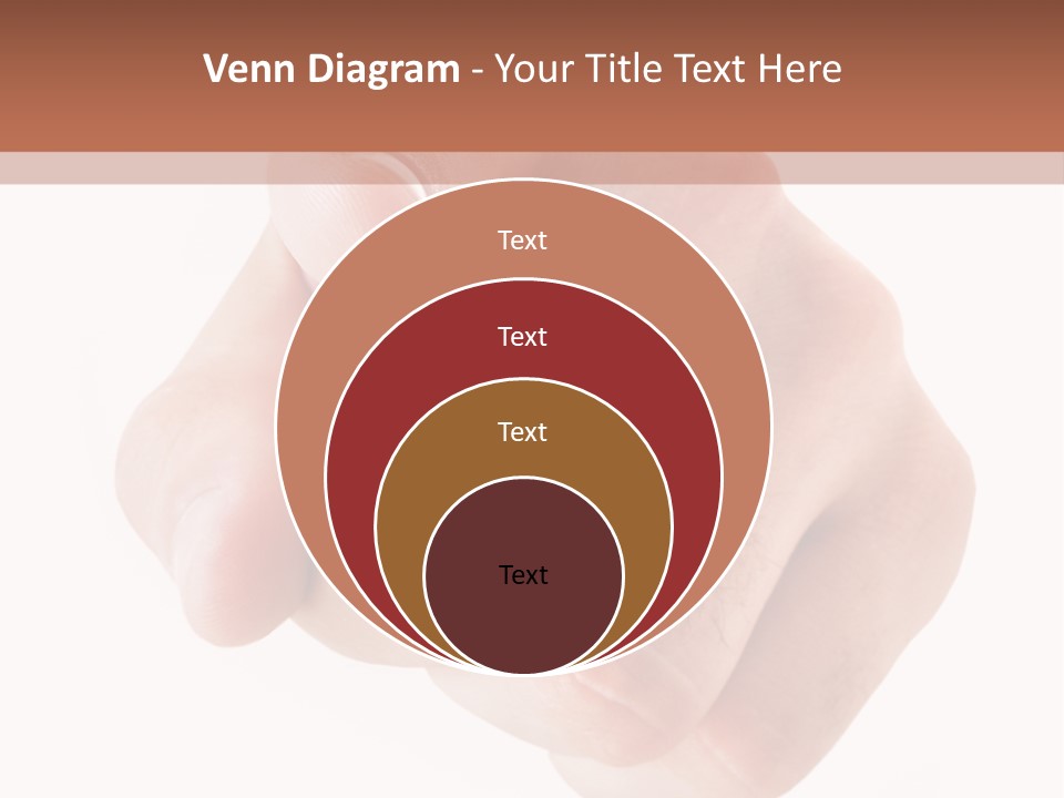 A Fist Is Shown In The Middle Of A Powerpoint Presentation PowerPoint Template