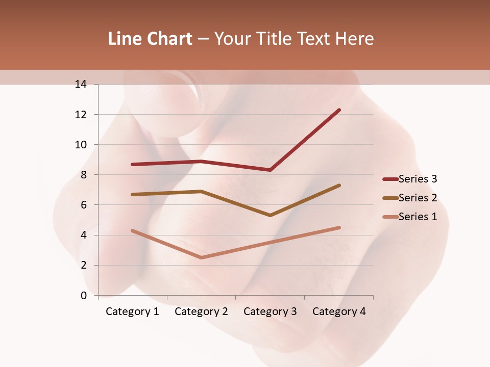 A Fist Is Shown In The Middle Of A Powerpoint Presentation PowerPoint Template