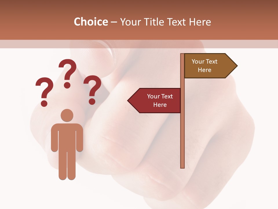 A Fist Is Shown In The Middle Of A Powerpoint Presentation PowerPoint Template