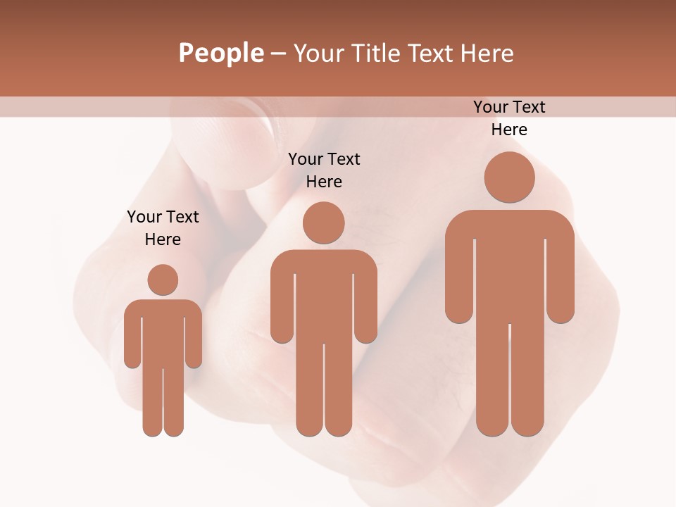 A Fist Is Shown In The Middle Of A Powerpoint Presentation PowerPoint Template