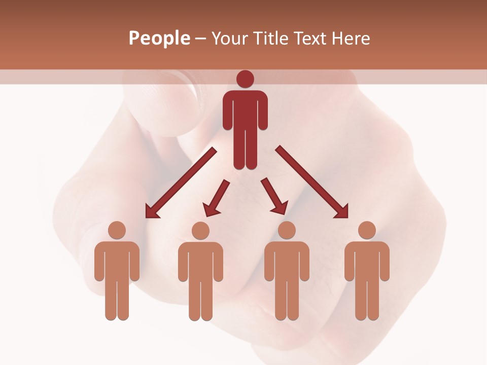 A Fist Is Shown In The Middle Of A Powerpoint Presentation PowerPoint Template