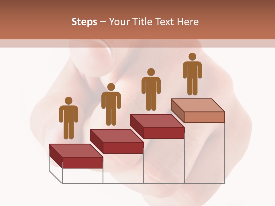 A Fist Is Shown In The Middle Of A Powerpoint Presentation PowerPoint Template