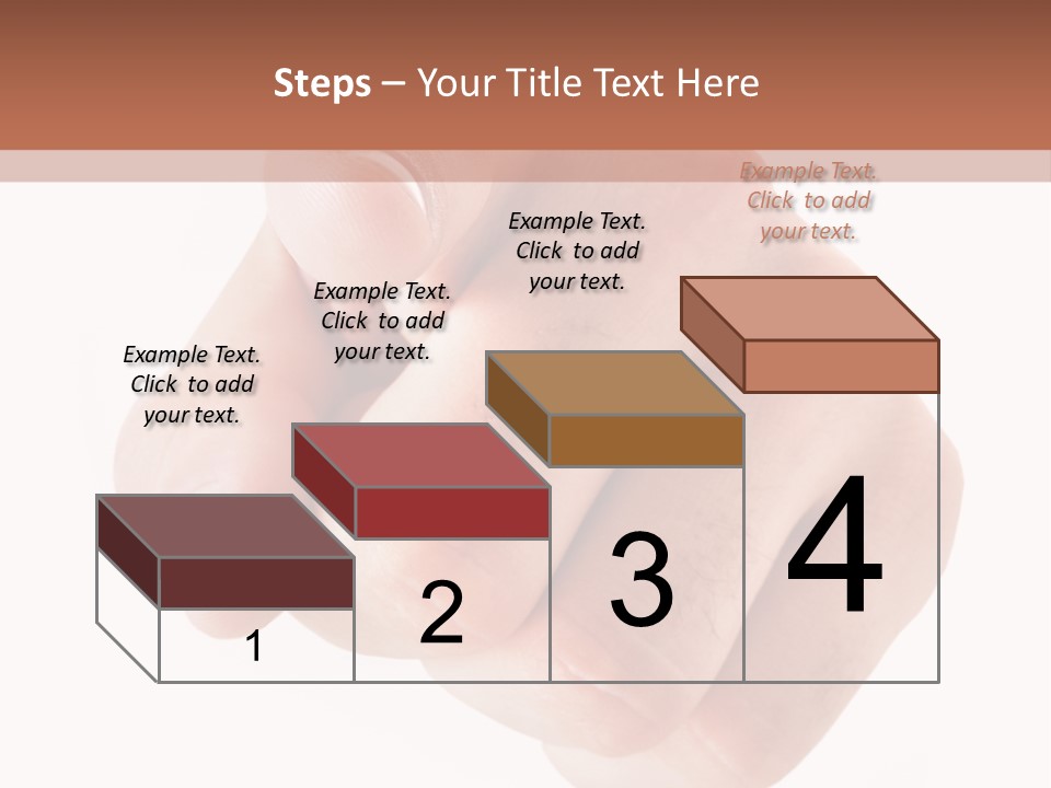 A Fist Is Shown In The Middle Of A Powerpoint Presentation PowerPoint Template