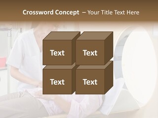 A Woman In A Hospital Bed Being Examined By A Doctor PowerPoint Template