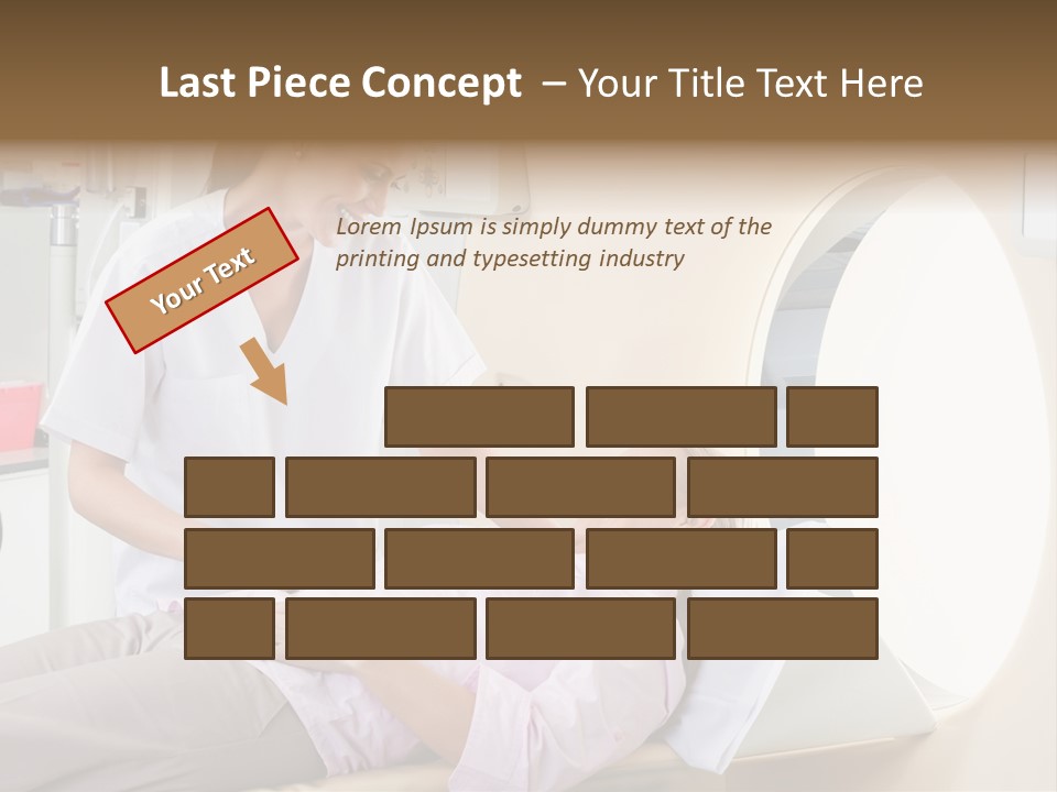 A Woman In A Hospital Bed Being Examined By A Doctor PowerPoint Template