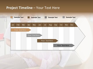 A Woman In A Hospital Bed Being Examined By A Doctor PowerPoint Template