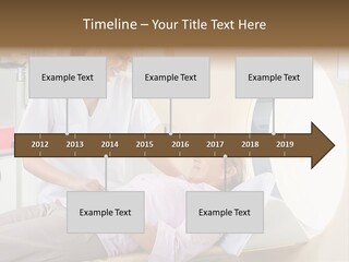 A Woman In A Hospital Bed Being Examined By A Doctor PowerPoint Template