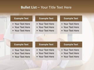 A Woman In A Hospital Bed Being Examined By A Doctor PowerPoint Template