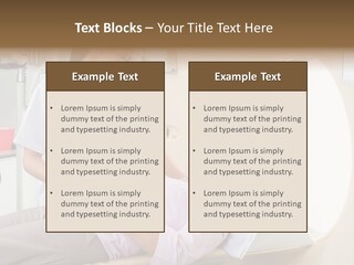 A Woman In A Hospital Bed Being Examined By A Doctor PowerPoint Template