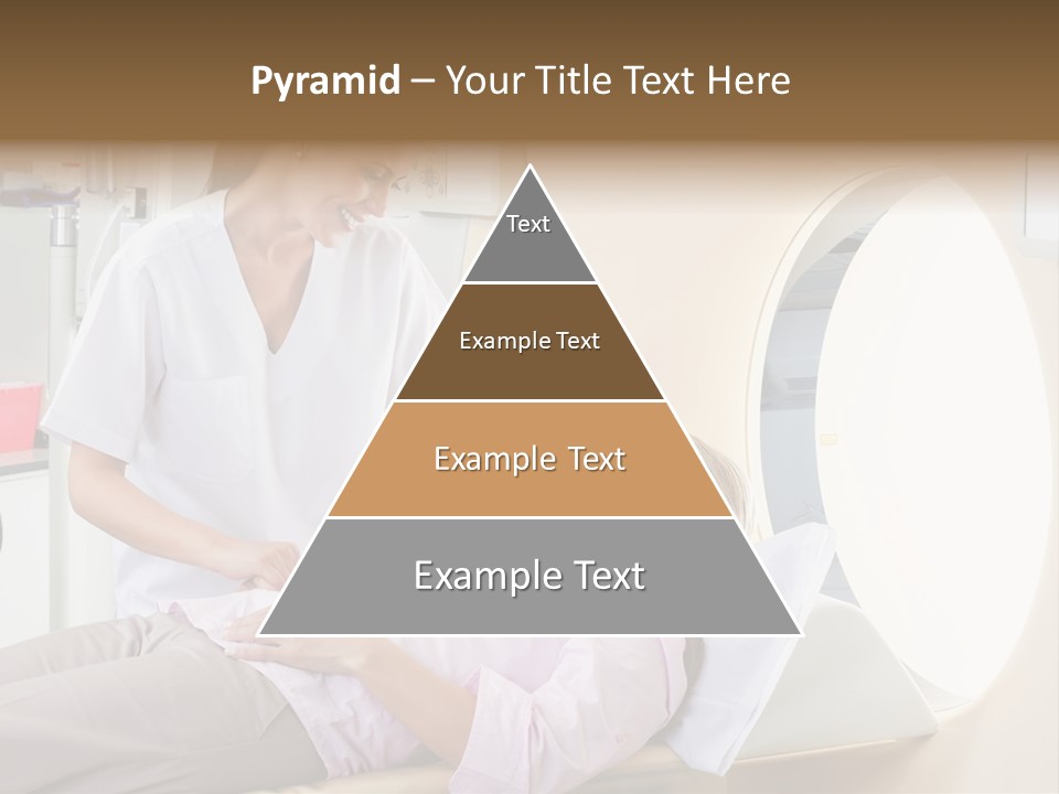 A Woman In A Hospital Bed Being Examined By A Doctor PowerPoint Template