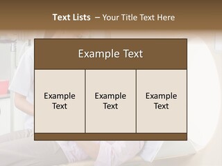 A Woman In A Hospital Bed Being Examined By A Doctor PowerPoint Template