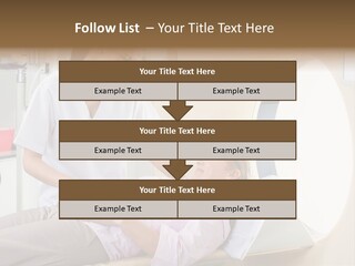A Woman In A Hospital Bed Being Examined By A Doctor PowerPoint Template
