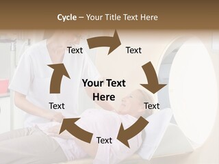 A Woman In A Hospital Bed Being Examined By A Doctor PowerPoint Template