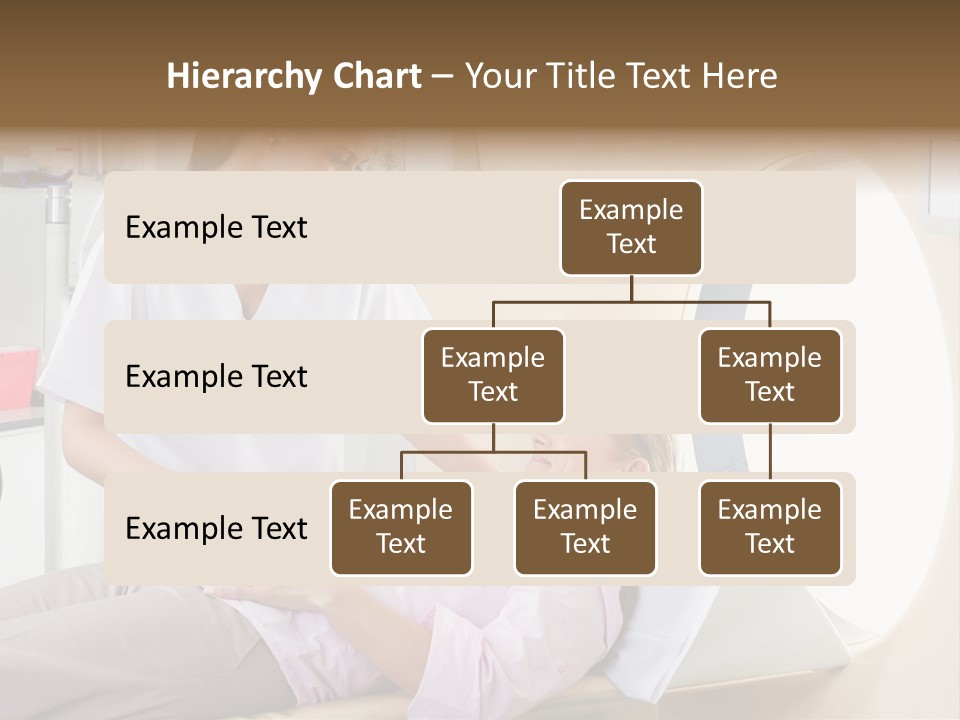 A Woman In A Hospital Bed Being Examined By A Doctor PowerPoint Template