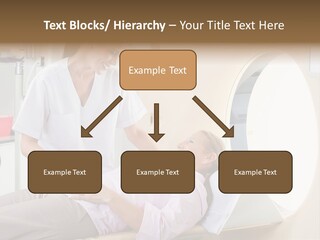 A Woman In A Hospital Bed Being Examined By A Doctor PowerPoint Template