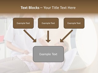 A Woman In A Hospital Bed Being Examined By A Doctor PowerPoint Template