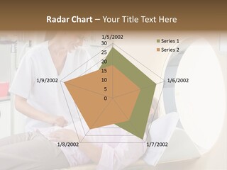 A Woman In A Hospital Bed Being Examined By A Doctor PowerPoint Template