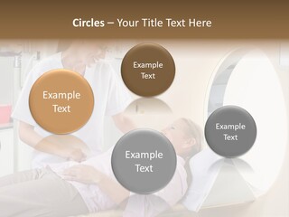 A Woman In A Hospital Bed Being Examined By A Doctor PowerPoint Template