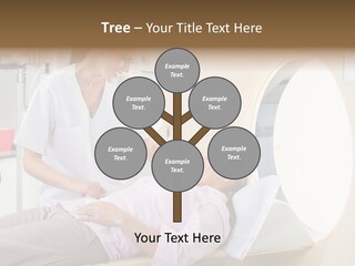 A Woman In A Hospital Bed Being Examined By A Doctor PowerPoint Template