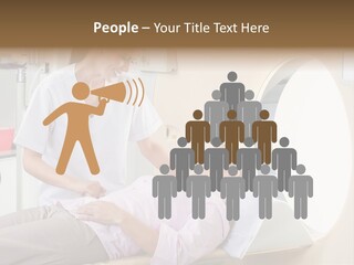 A Woman In A Hospital Bed Being Examined By A Doctor PowerPoint Template