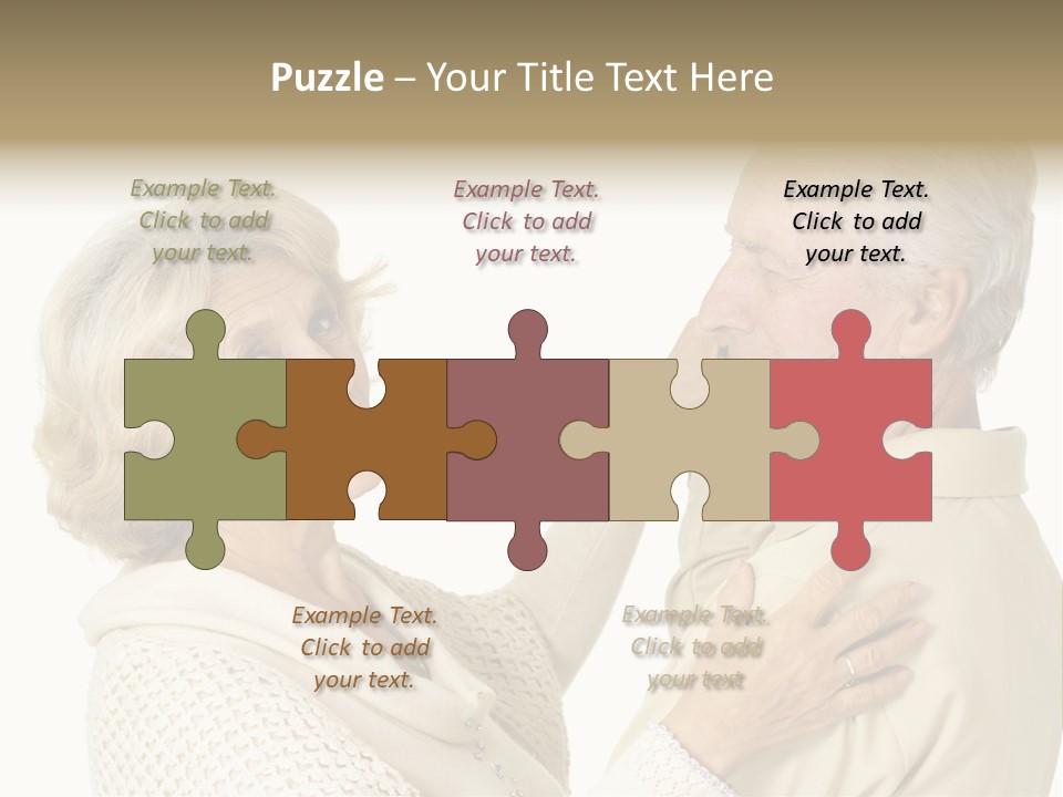 A Man Helping A Woman Put On Her Collar PowerPoint Template