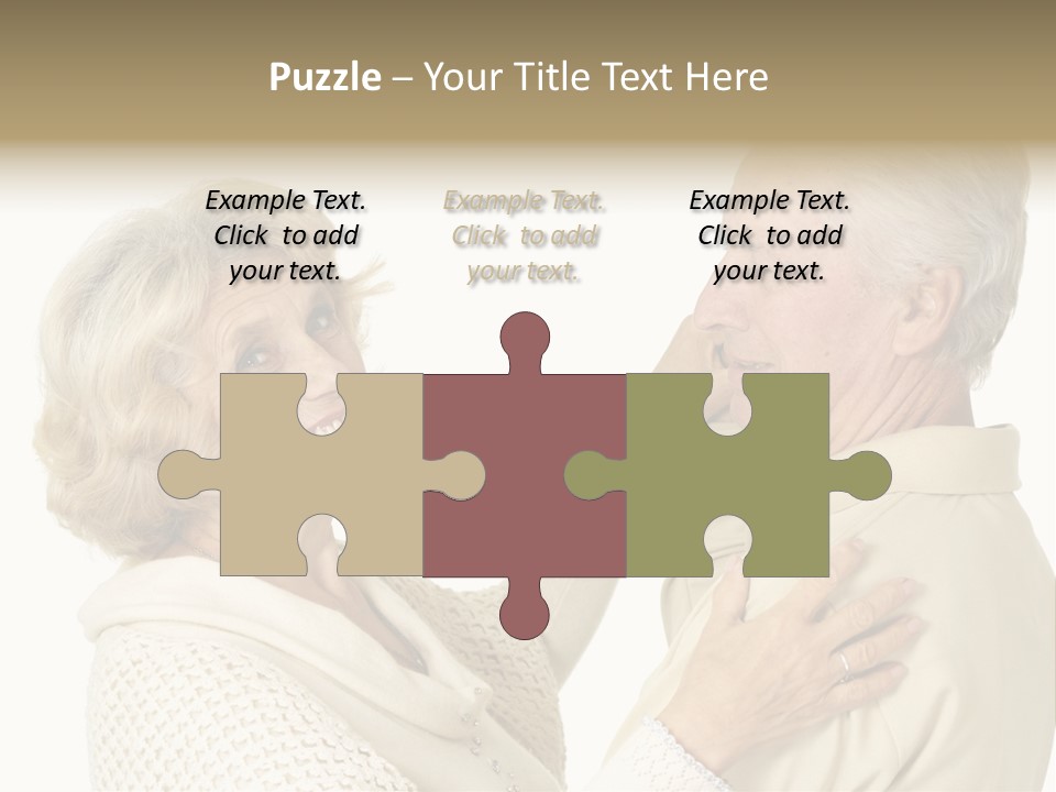 A Man Helping A Woman Put On Her Collar PowerPoint Template