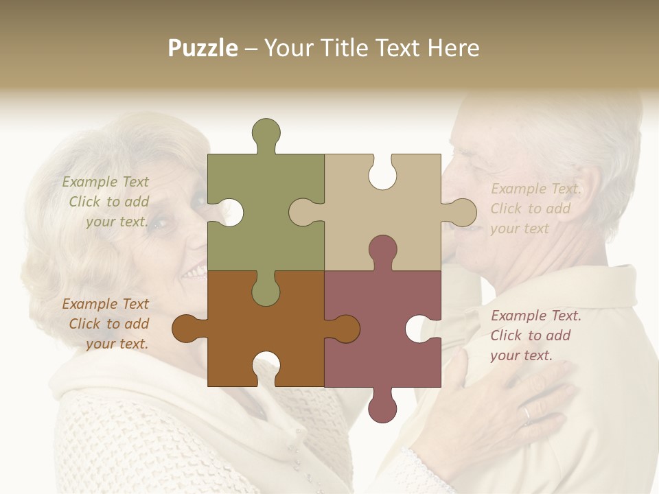 A Man Helping A Woman Put On Her Collar PowerPoint Template