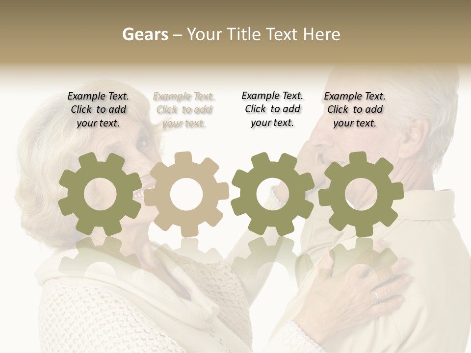 A Man Helping A Woman Put On Her Collar PowerPoint Template