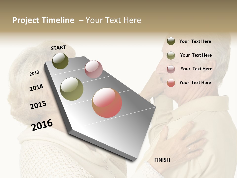 A Man Helping A Woman Put On Her Collar PowerPoint Template