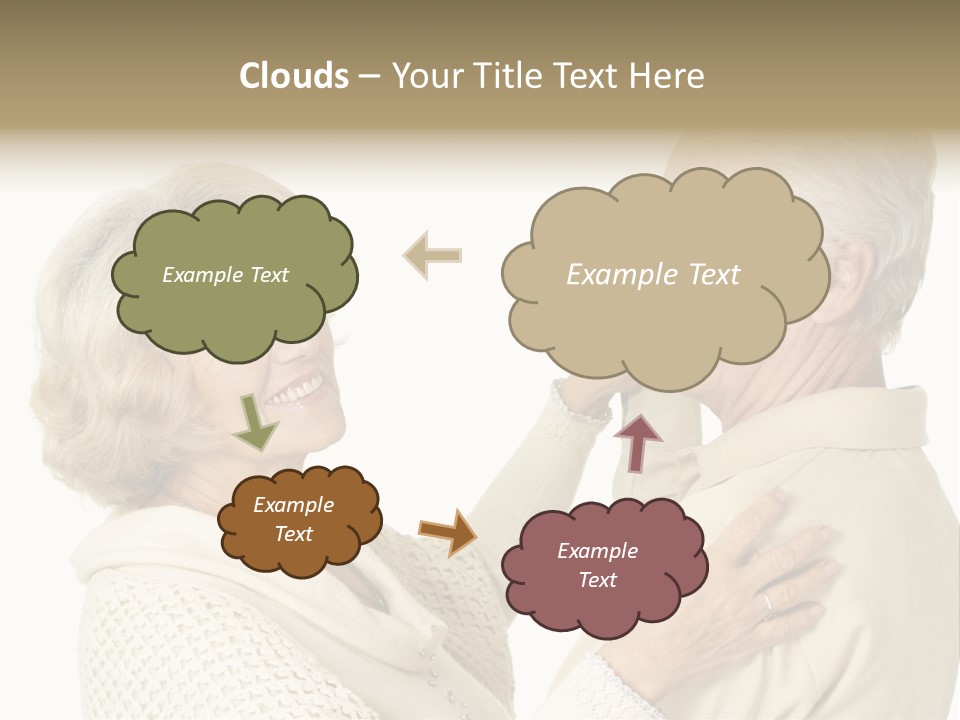 A Man Helping A Woman Put On Her Collar PowerPoint Template