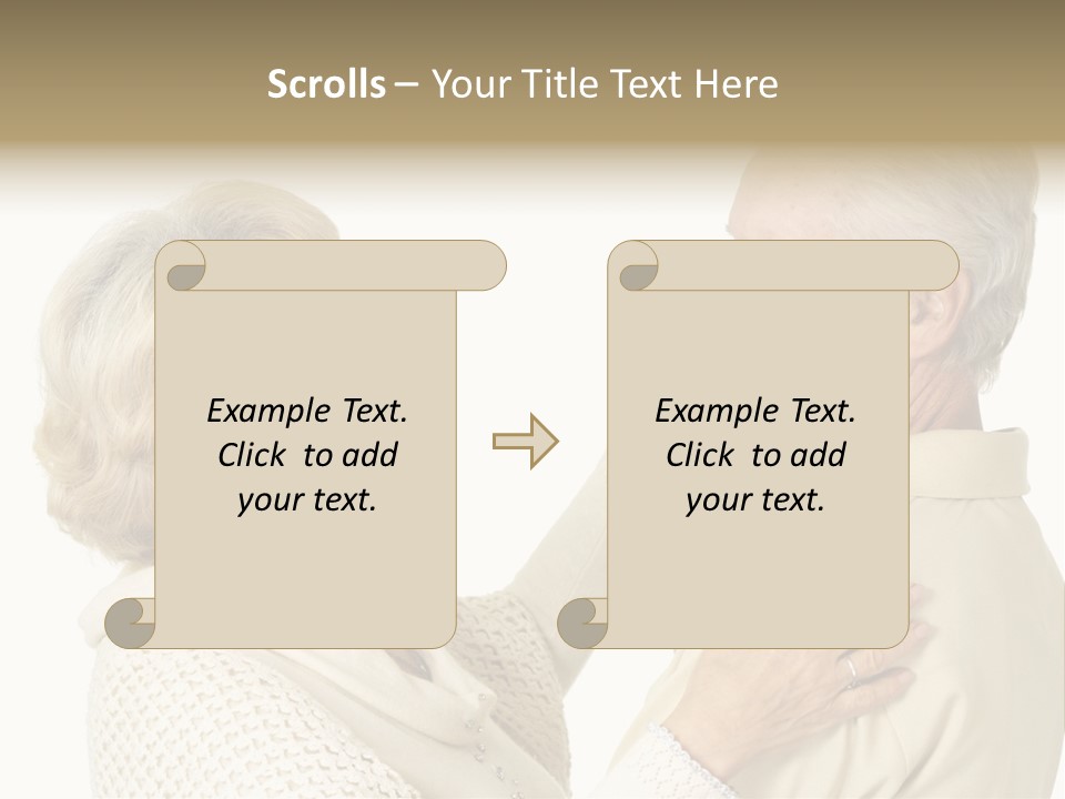 A Man Helping A Woman Put On Her Collar PowerPoint Template