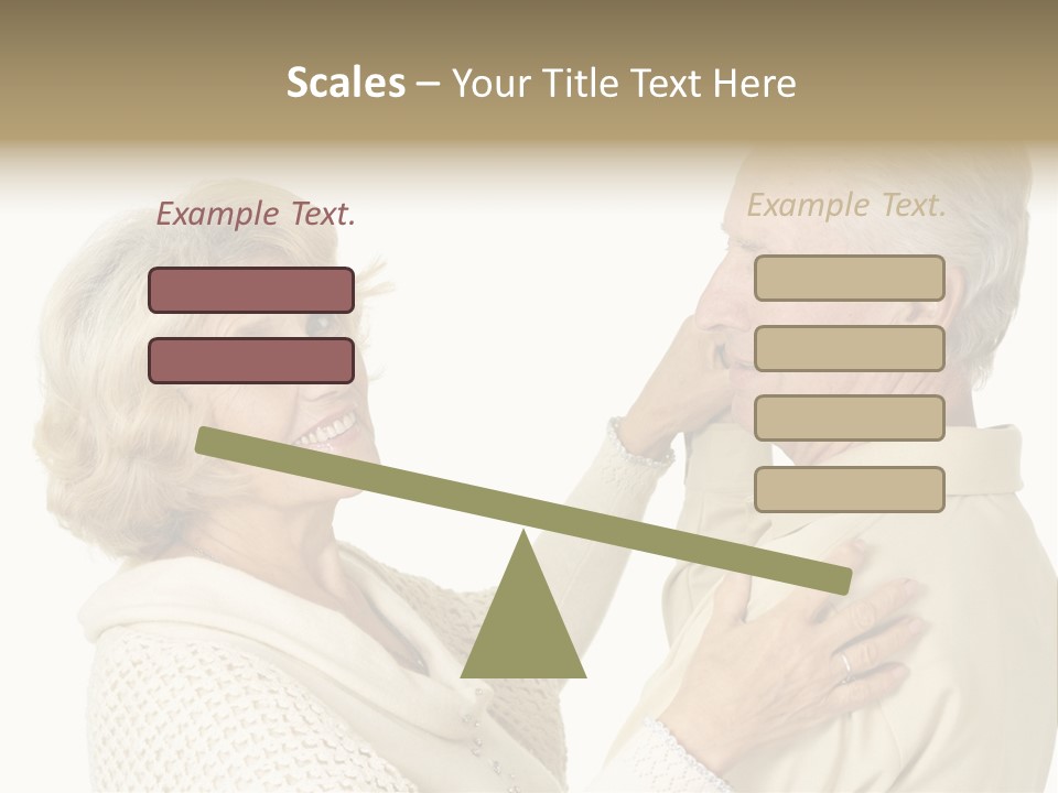 A Man Helping A Woman Put On Her Collar PowerPoint Template