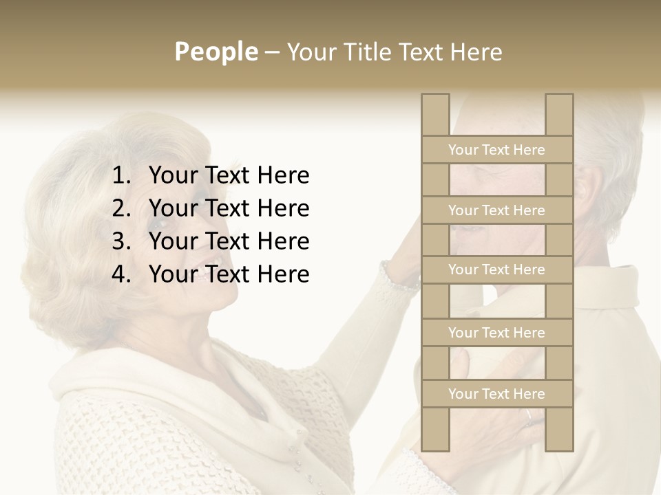 A Man Helping A Woman Put On Her Collar PowerPoint Template