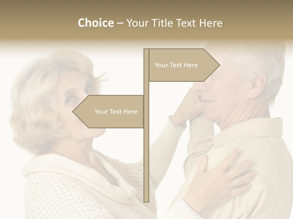 A Man Helping A Woman Put On Her Collar PowerPoint Template