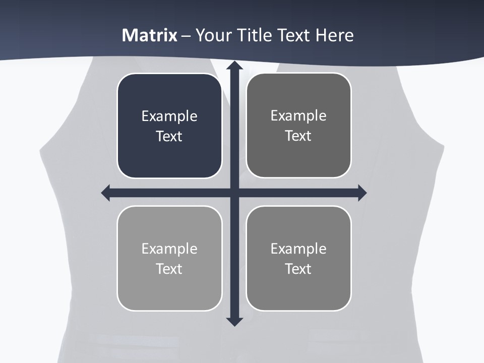 A Black Vest With Buttons On The Back Of It PowerPoint Template