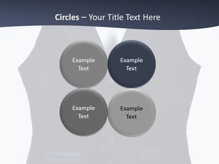 A Black Vest With Buttons On The Back Of It PowerPoint Template