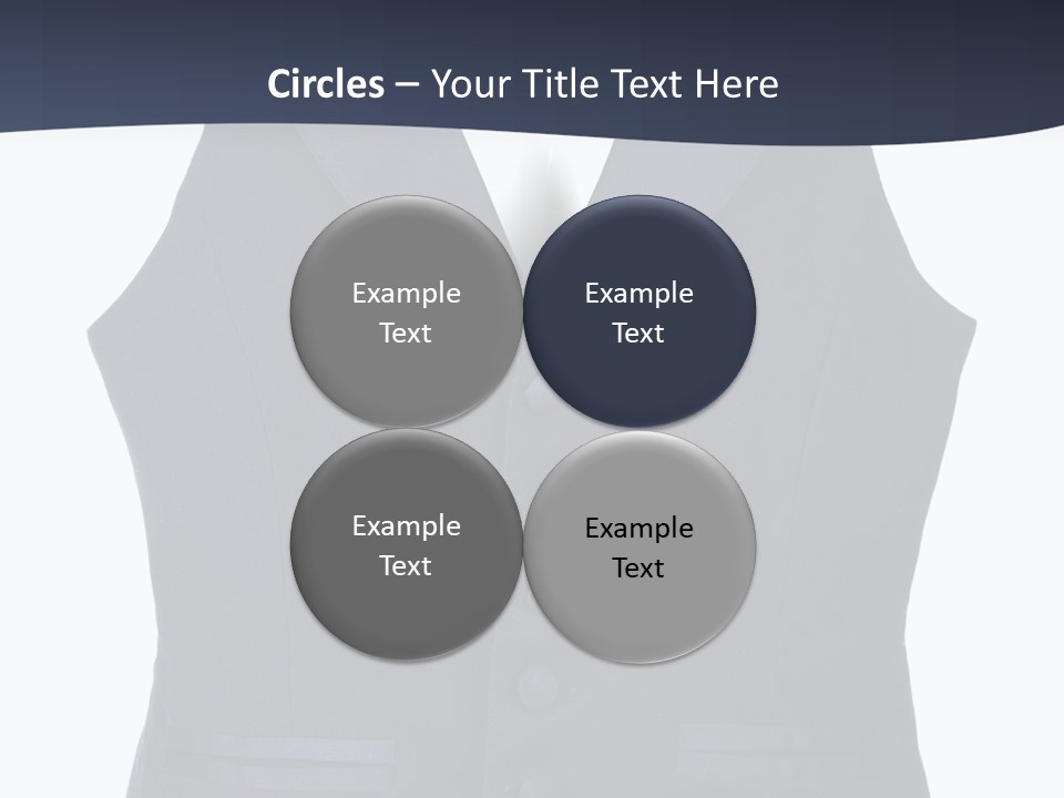 A Black Vest With Buttons On The Back Of It PowerPoint Template