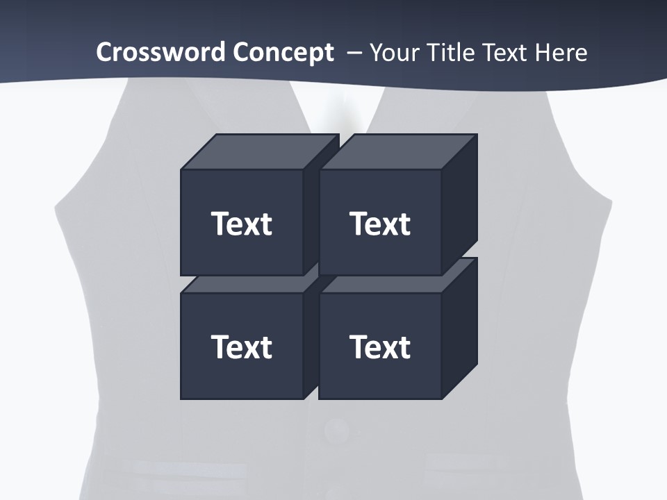A Black Vest With Buttons On The Back Of It PowerPoint Template