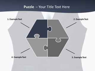 A Black Vest With Buttons On The Back Of It PowerPoint Template