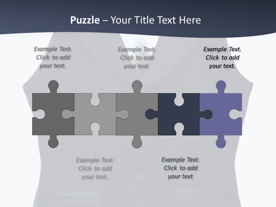 A Black Vest With Buttons On The Back Of It PowerPoint Template