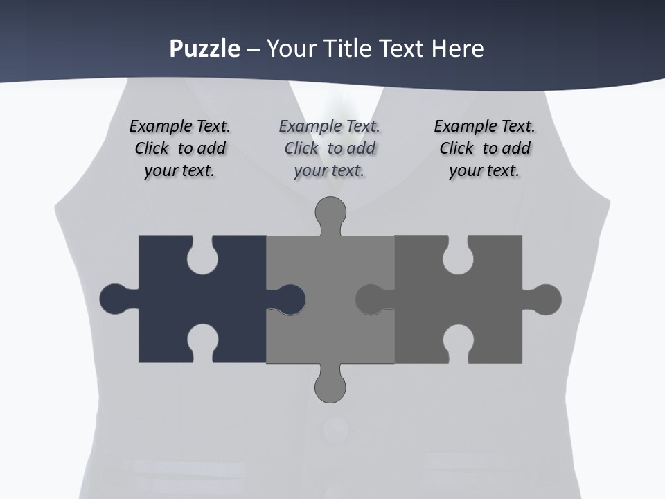 A Black Vest With Buttons On The Back Of It PowerPoint Template